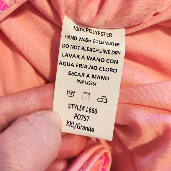 Southern Fried Chics "Viva La Dolly" Women's Size XXL Pink Sequin Shift Dress - Picture 7 of 8